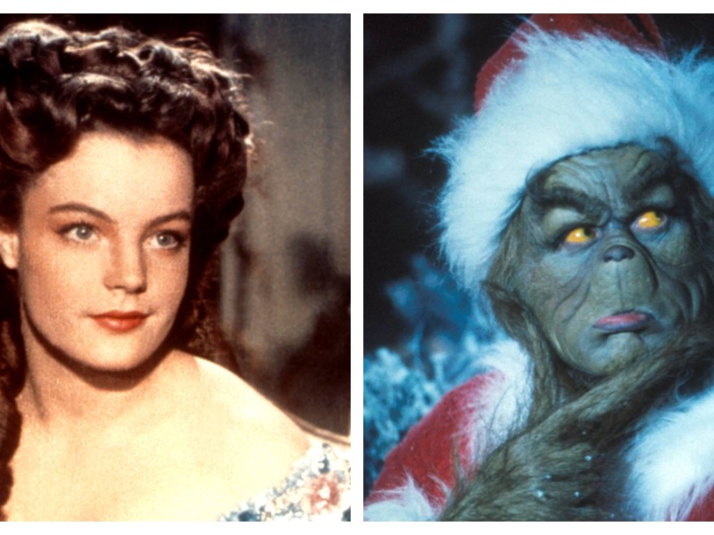 Romy Schneider als Sissi und Jim Carrey als Grinch