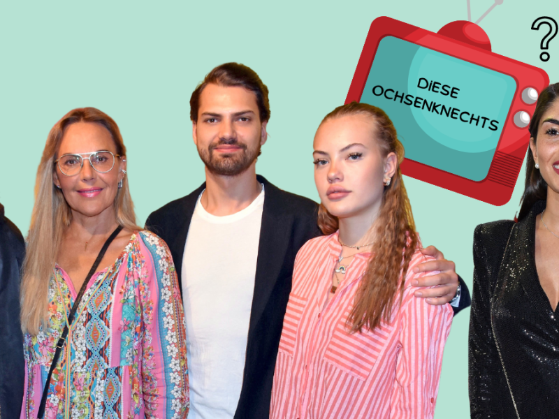 Wilson Gonzalez, Natascha, Jimi Blue und Cheyenne Ochsenknecht und Yeliz Koc posieren.