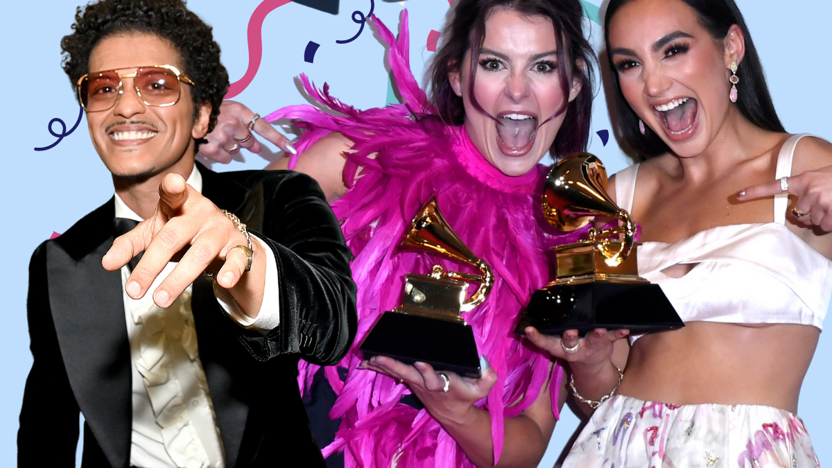 Bruno Mars, Emily Bear und Abigail Barlow räumten bei den Grammy Awards 2022 ab.