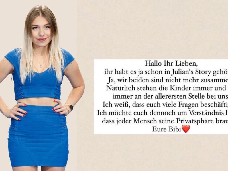 Bibi Claßen: Trennung auf Instagram bestätigt