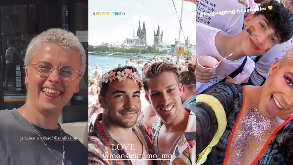 Annikazion, Lars Steinhöfel und Leon Content waren bei CSD dabei