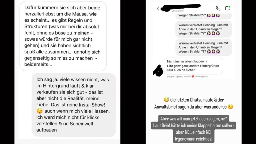 Anne Wünsche macht sich auf Instagram Luft