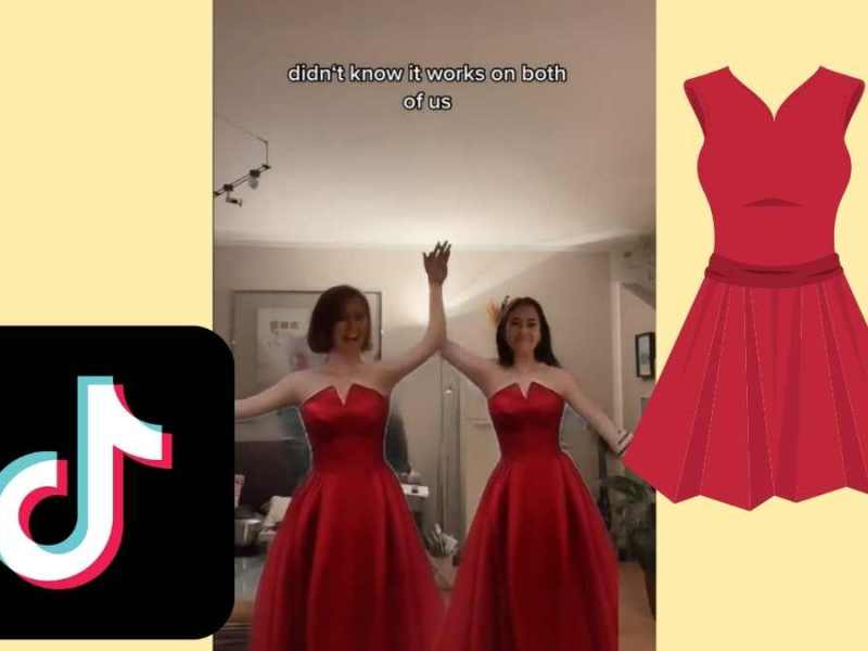 Red Dress Filter TikTok-Trend