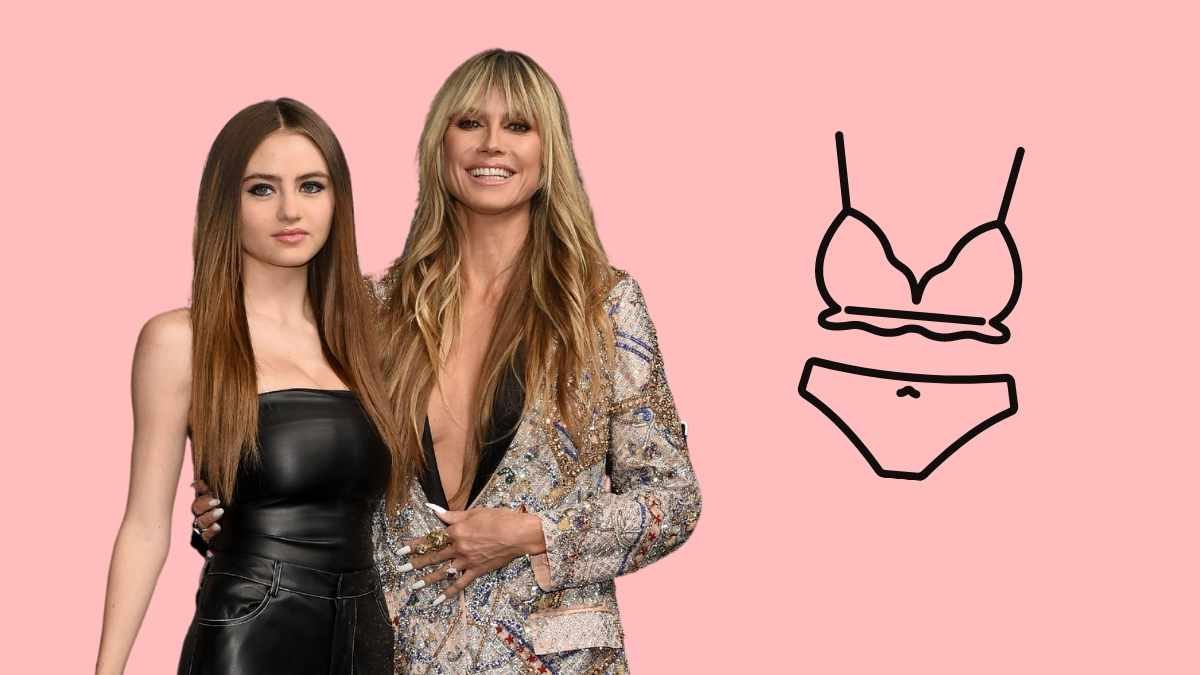 Leni Klum und Mama Heidi Klum model für eine Dessous-Kampagne.