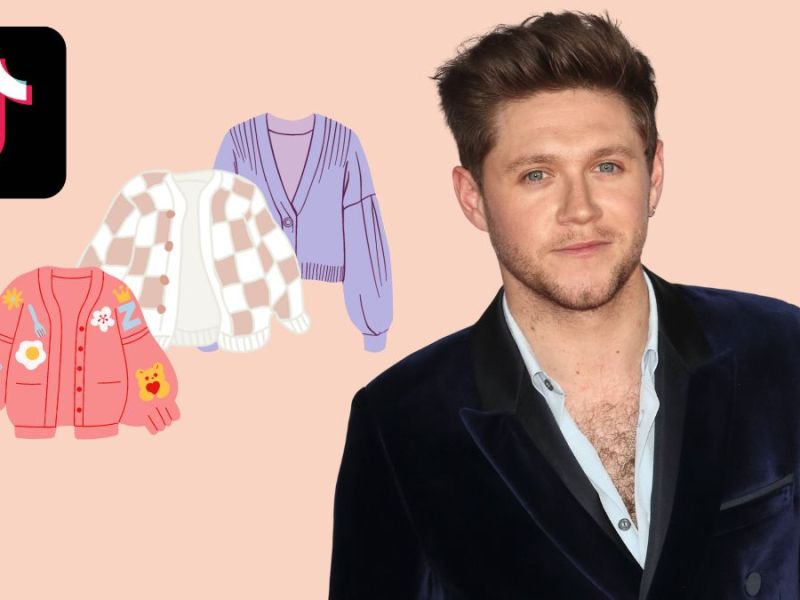 Niall Horan zeigt Cardigans auf TikTok.