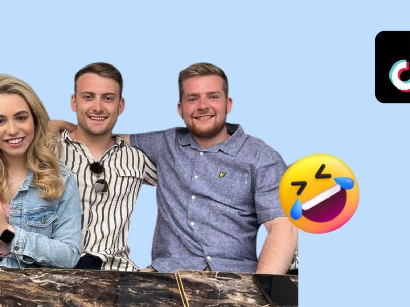 TikTok Trend Trio Freunde