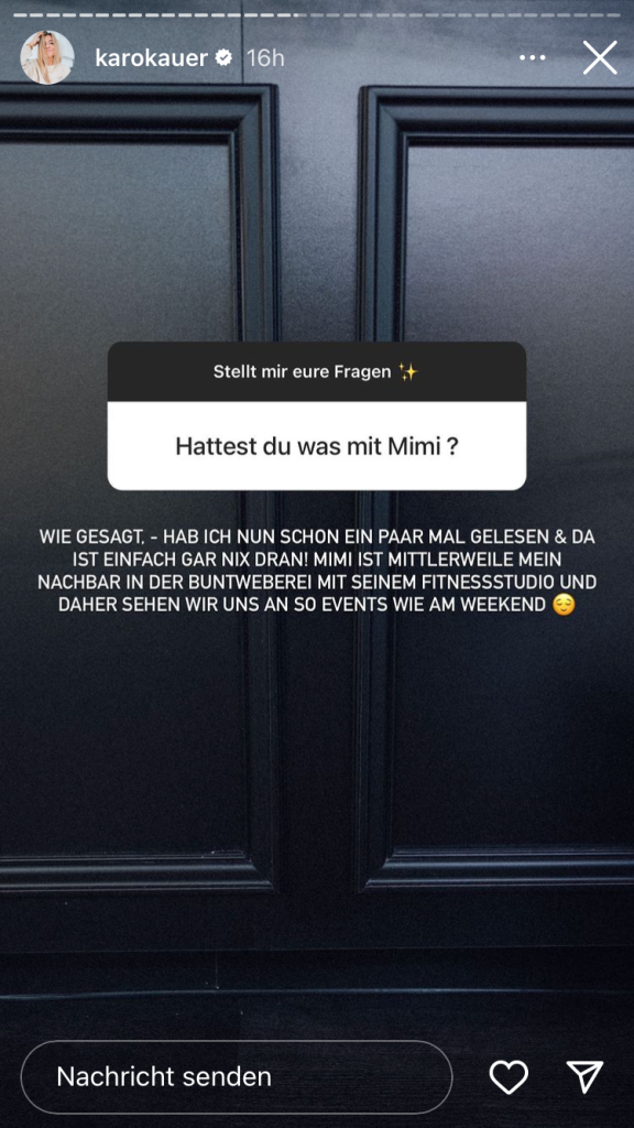 Karo Kauer & Mimi Kraus? Influencerin spricht über Affärengerüchte