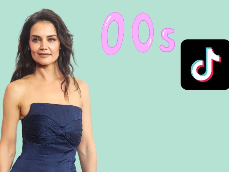 Katie Holmes im Dress over Pants-Look (1)