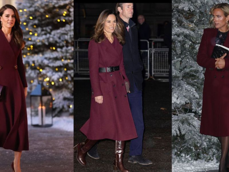 Royals in Rot Weihnachten